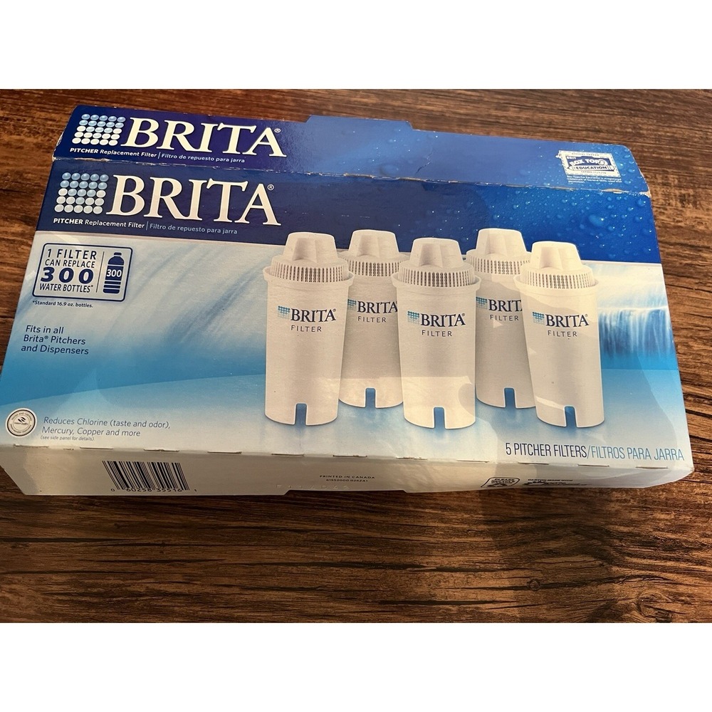 Brita Pitcher Replacement Filter 5 Pack  Count New